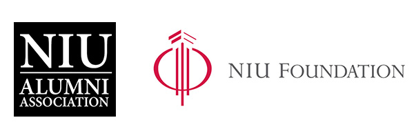 Northern Illinois University Alumni Association and Foundation logos
